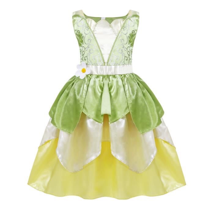 Amzbarley Filles Robe Princesse Habiller Enfant Deguisement Carnaval Theme Fete Noel Halloween Anniversaire Cosplay Robes Cdiscount Jeux Jouets