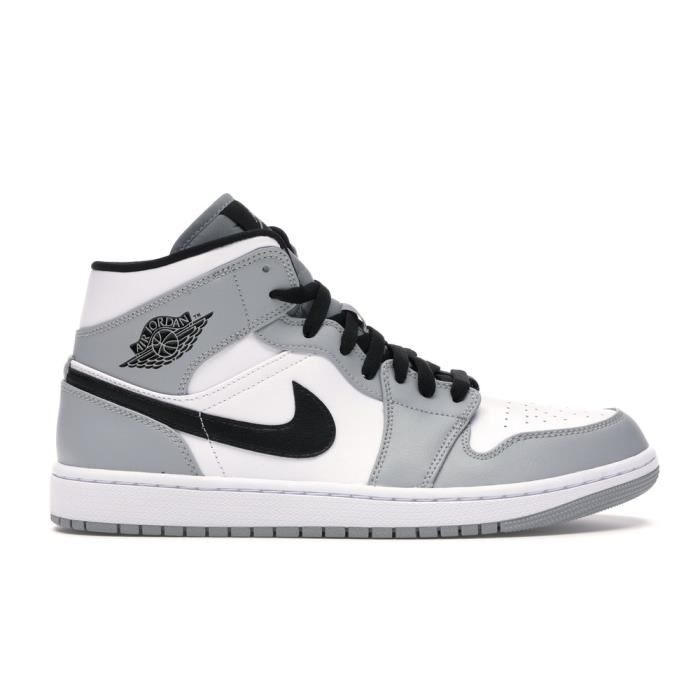 Basket NIKES Airs Jordans 1 Mid Light Smoke Gris Femme et Homme Gris -  Cdiscount Chaussures