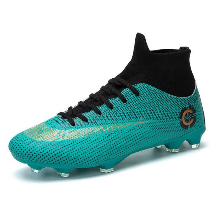 Chaussures De Football à Crampons Pour Hommes Et Adolescents - TPU/caoutchouc, Légères, Pour Terrains Synthétiques Ou Durs