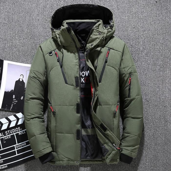 Doudoune homme d hiver epaissi Vert Vert Cdiscount Pret a Porter