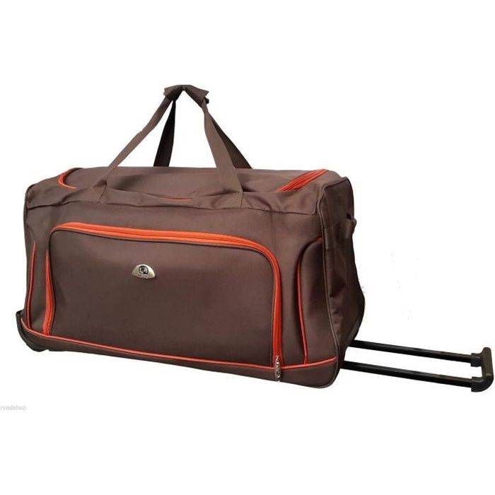 GRANDE VALISE SAC BAGAGE TROLLEY DE VOYAGE CHARIOT AVEC ROUES A