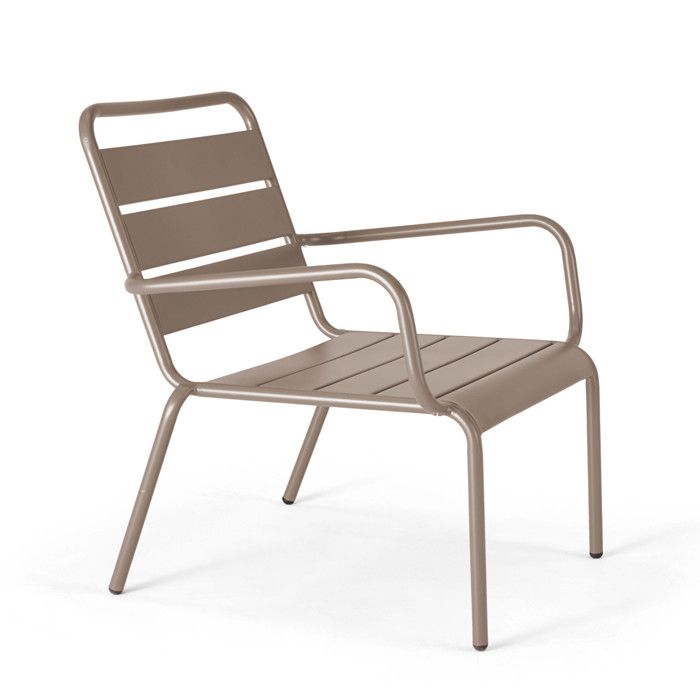 Fauteuil De Jardin Bas En Metal Chaise Relax Pour Terrasse Collection Palavas Achat Vente Fauteuil Jardin Fauteuil Bas En Metal Palavas Cdiscount