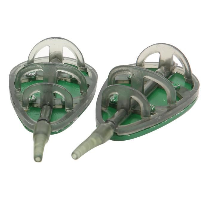 Mikinona Lot De 3 Mangeoires De Pêche Vertes en Plastique