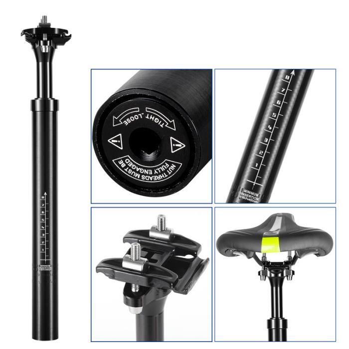 2xMountain Bike Tige de Selle Tête de Selle Tuyau Tête de Vélo Vis Siège Tube Mandrin Strade