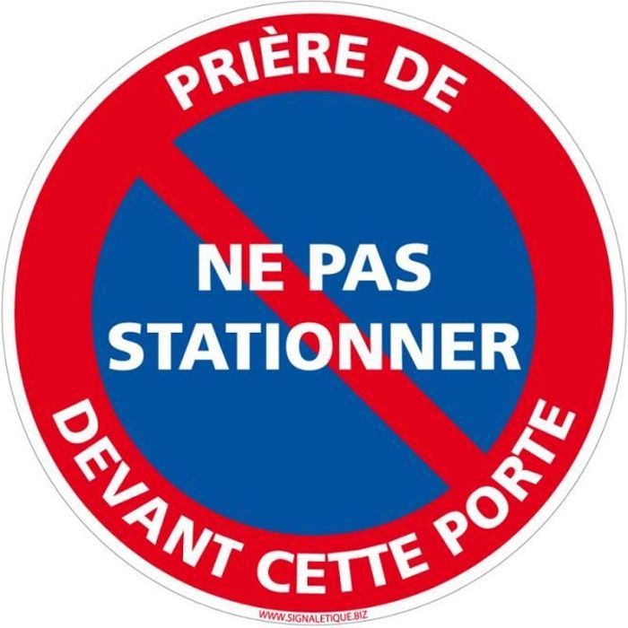 Autres Lot 10 Panneaux Signalisation Interdiction,NE PAS STATIONNER,SORTIE,,diam 280 mm