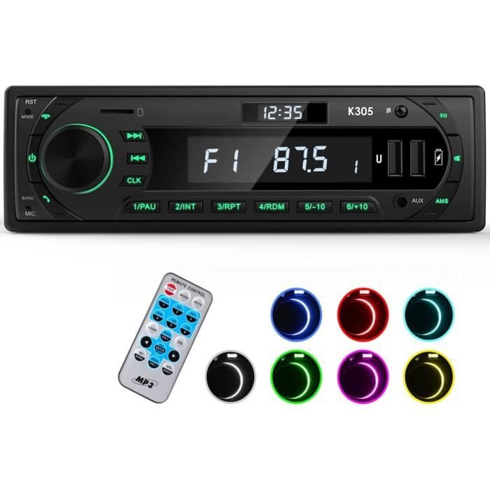 RDS Autoradio Bluetooth Für 9-24V, FM/AM 1Din Autoradio Mit Bluetooth