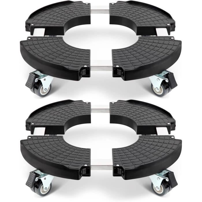 W B D WEIBIDA Socle Machine a Laver 4 Pieds Rembourrés, Support Machine à Laver Charge 200KG