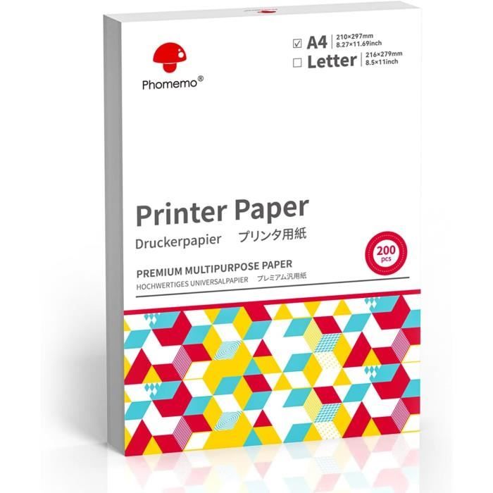 Papier Transfert Tatouage TP31 - 100 Feuilles 80x133mm Pour Imprimante Thermique Phomemo TP31
