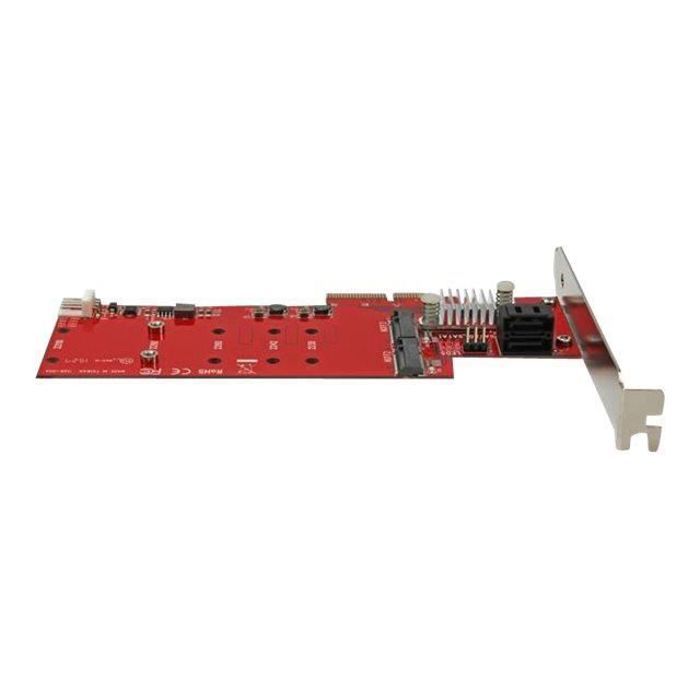 KALEA-INFORMATIQUE Carte Contrôleur PCIe 3.0 8x Pour 2 Ssd M2 Nvme M Key Avec Chipset Plx Pex 8747
