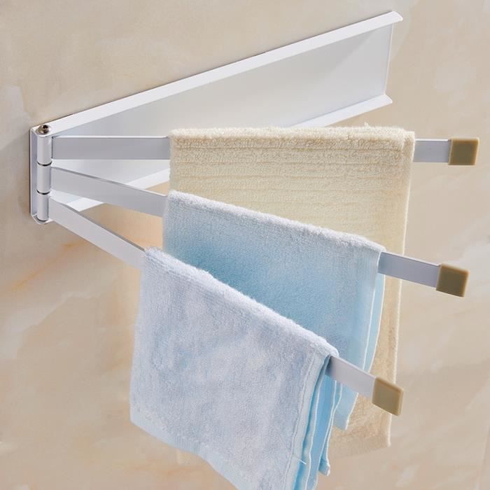 Barre porte-serviettes à suspendre en acier inoxydable pour salle de bain ou salle de bain 