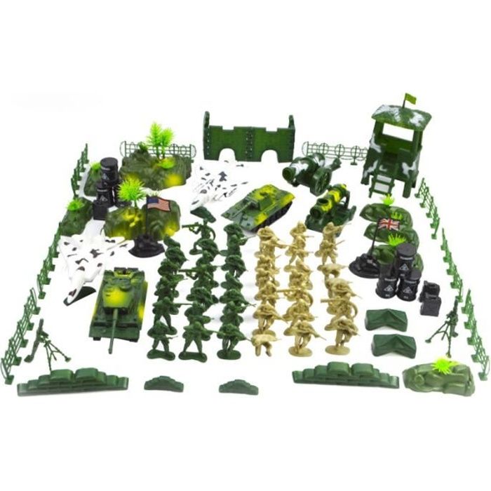 90 pièces scène militaire jouet bricolage simulation drôle de guerre jeu de  prix pour les enfants CAMION - Cdiscount Jeux - Jouets