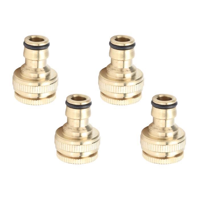 Connecteur De Tuyau En Laiton, Raccord Rapide En Laiton, 6 Pièces Connecteur De Robinet 2 En 1