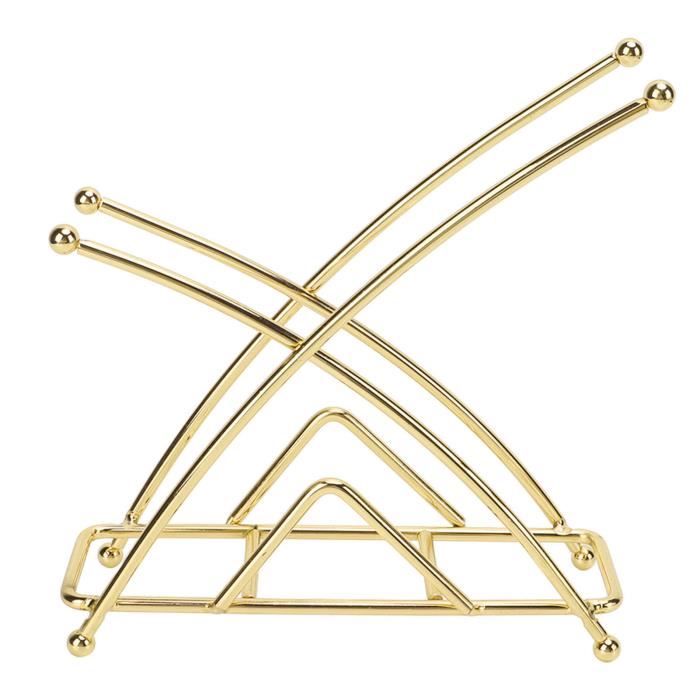 Porte-serviettes Misazy 17.8x17.8x6.8cm - Fer Et Bois, Pour Table Ou Cuisine