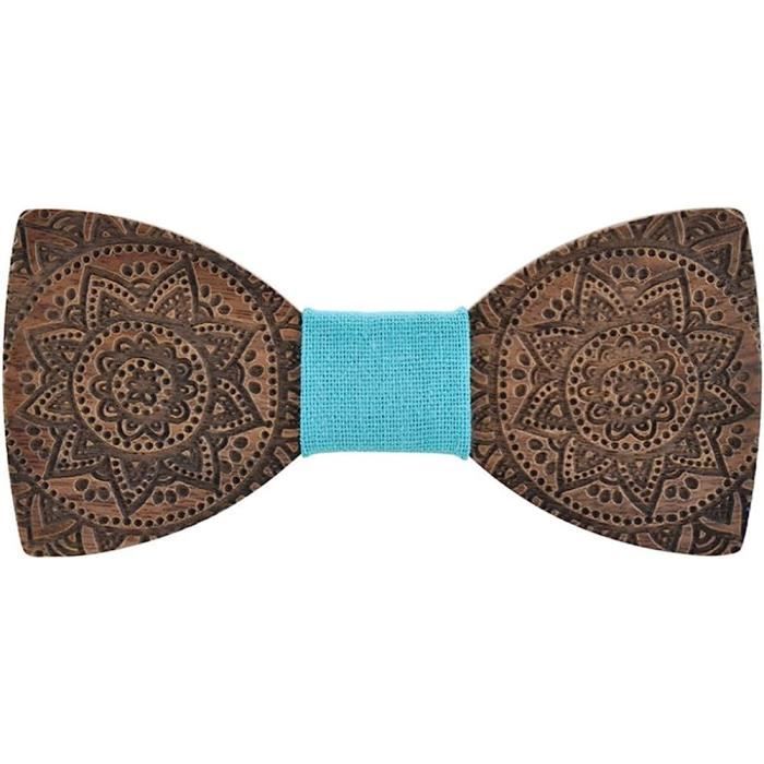 Noeud Papillon Homme Noir Pré-noué en Soie
