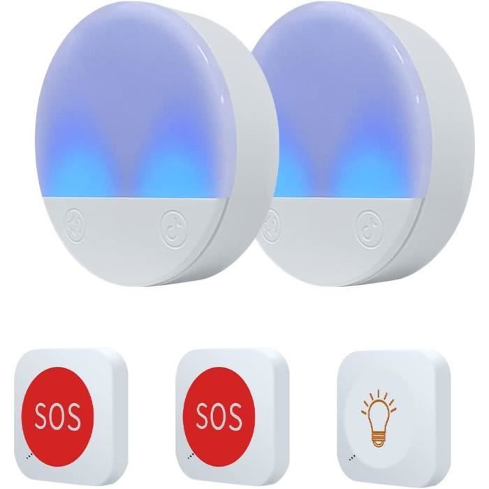 Téléavertisseur Sans Fil Daytech Pour Personne âgée – Alarme Portable, Portée 150 M, Installation Facile !