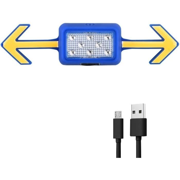Feu Arrière LED Rechargeable USB Pour Vélo – Clignotant Super Lumineux Avec 4 Couleurs Au Choix, Montage Sans Outil, Résistant à L’eau, Autonomie 12h