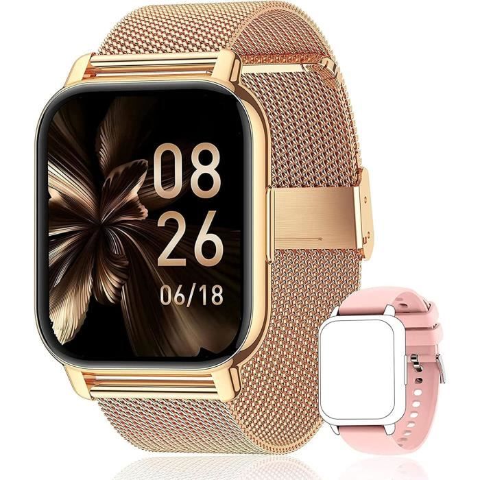 Montre Connectée 1,83" - Appels Bluetooth, 110+ Modes Sport, Moniteur Sommeil/fréquence Cardiaque - IP68, 5-7 Jours Autonomie - 10