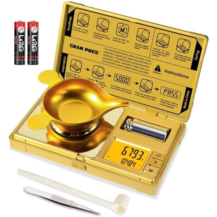 Balance numérique électronique 0.001g, Mini balance Portable 100g/50g, balance de poche professionnelle de précision pour bijoux et cuisine  1420