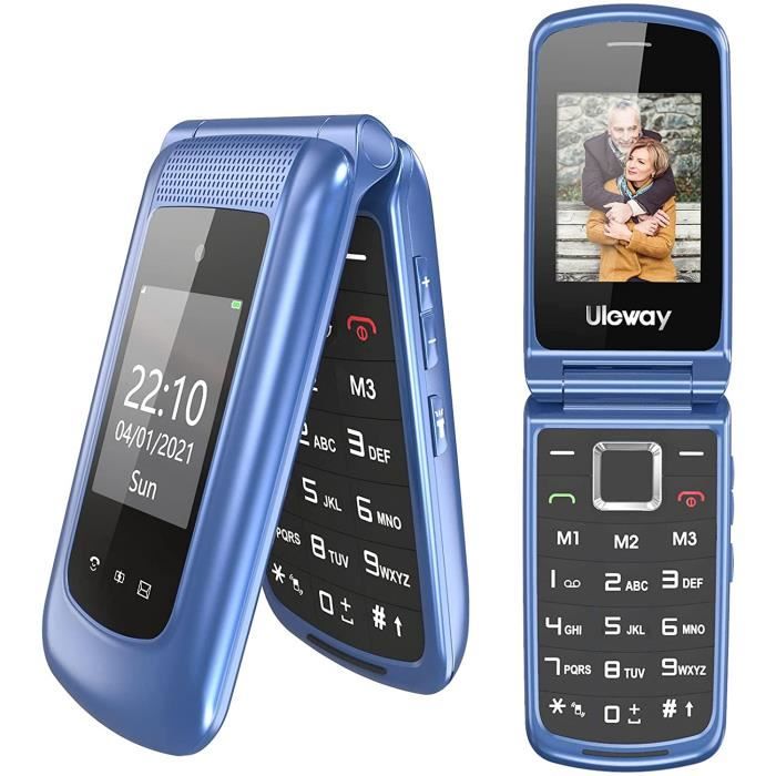 TMISHION Petit téléphone portable à clavier Mini téléphone portable Petit  téléphone portable Oreillette Dialer gps portable Bleu - Cdiscount  Téléphonie