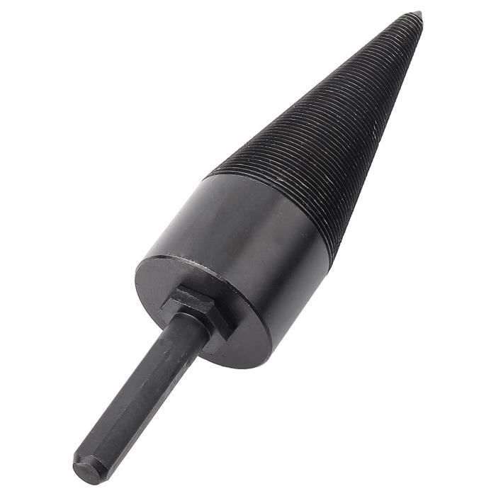 Perceuse Fendeuse à Bois 32 Mm – Foret Fendage Bûches Avec Poignée Anti-Glisse Pour Perceuse Électrique