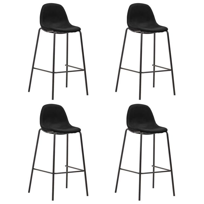 vidaXL 4x Chaises de Bar Siège de Bistrot Chaise de Comptoir Fauteuil de Bar Tabouret de Comptoir Tabouret de Bistrot 281536