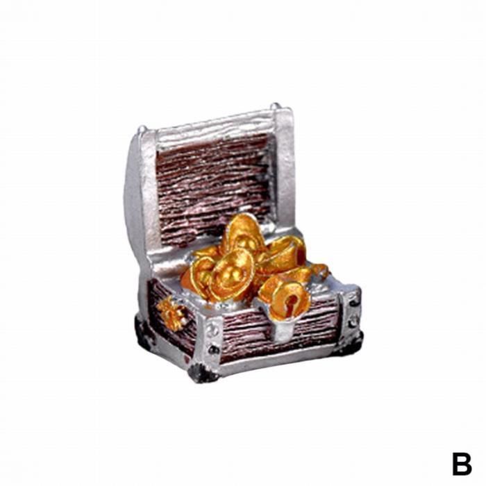 Comparer les prix de Décoration d'aquarium - Accessoires de décoration flottants - Plongeur coffre au trésor