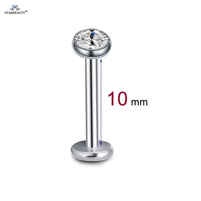 Piercing Nasal En Forme De 7 En Acier Chirurgical Doré - Lot De 8 Pièces (1,5 Mm à 3 Mm), Pour Nez, Oreille, Hélice