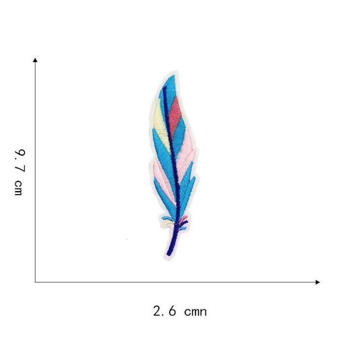 Lot De 12 Patchs Brodés Papillon Thermocollants Colorés Pour