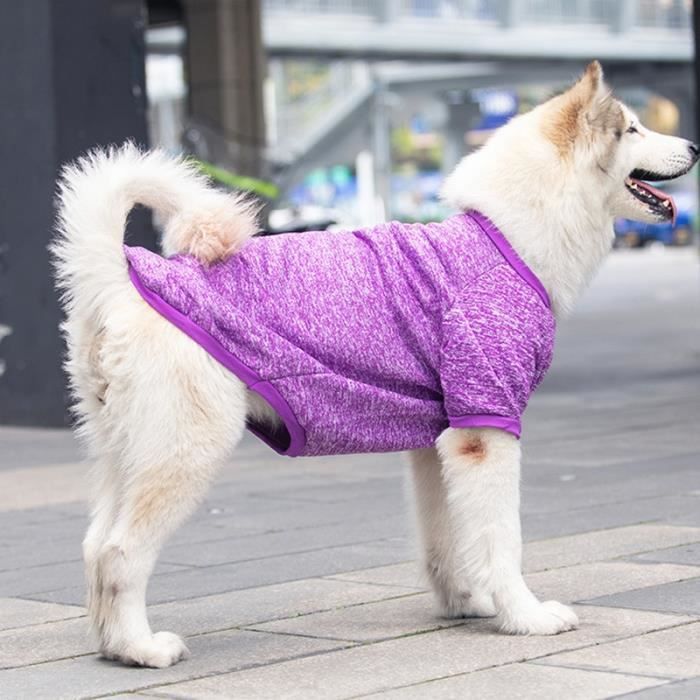Purple 8XL 30 35KG V tements chauds pour grands chiens veste de