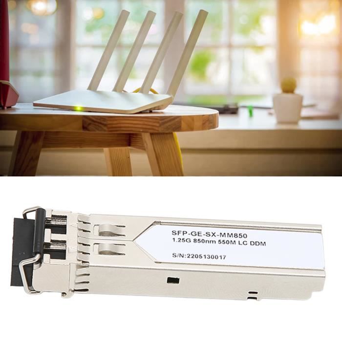 Module SFP 1.25G 850nm double fibre monomode 550 mètres Distance de