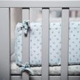 Tour de lit bébé ROBA Lil Planet certifié GOTS - 170x16 cm - Bleu clair-1