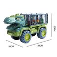 Camion et 3 Dinosaures - SURENHAP - Transporteur Tyrannosaurus avec 3 Dinosaures - Cadeau Portable pour enfant-1