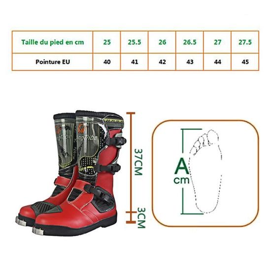 Botte pour clearance quad homme