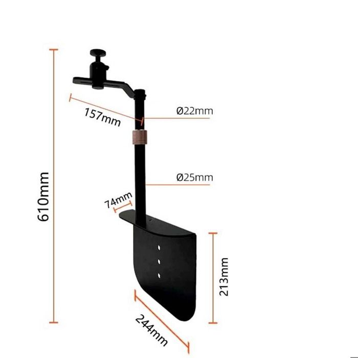 ULANZI Support de vidéoprojecteur réglable en hauteur de 60 à 150 cm en aluminium pour ordinateur portable avec plaque pliante Charge 3 kg Charge maximale 360° et 180° Pupitre portable réglable