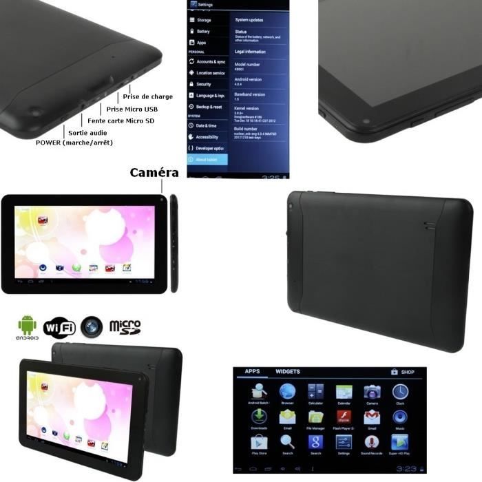 Mega PACK- Tablette noire numérique Wifi1