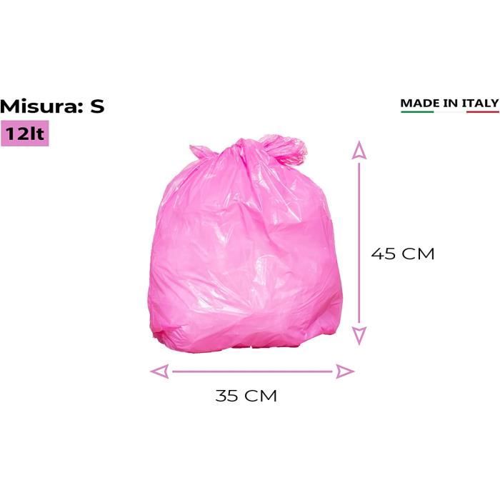 Sac discount poubelle rose