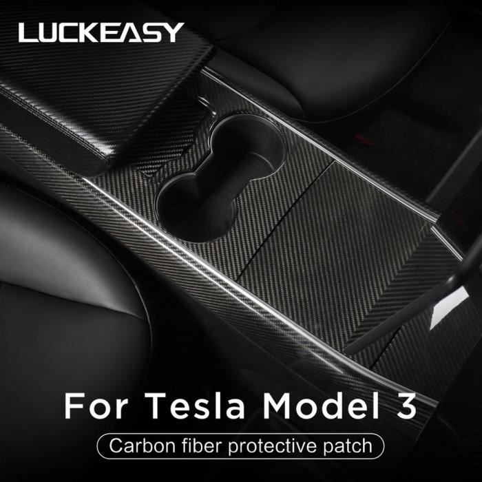 Noir mat - Couverture décorative pour levier de vitesse, pour Tesla modèle  3 Y, accessoire de Protection pour