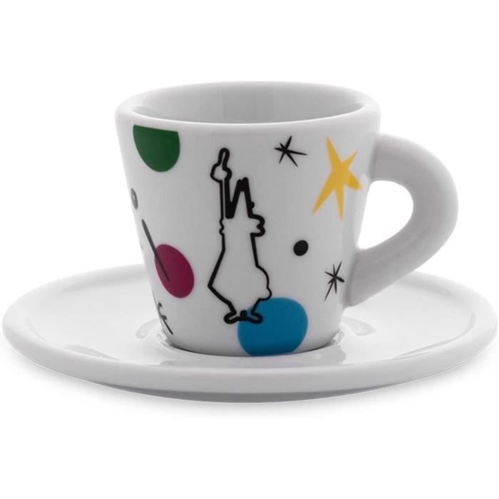 Bialetti Tasses à café 4 x Espresso Arte multicolore - Cdiscount