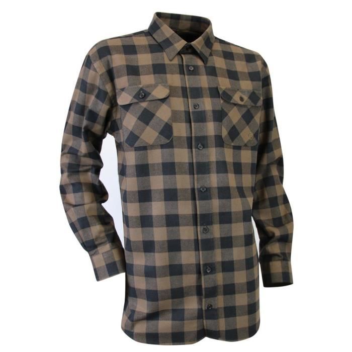 Chemise homme ST JOHN'S BAY en flanelle taille XXL marron à
