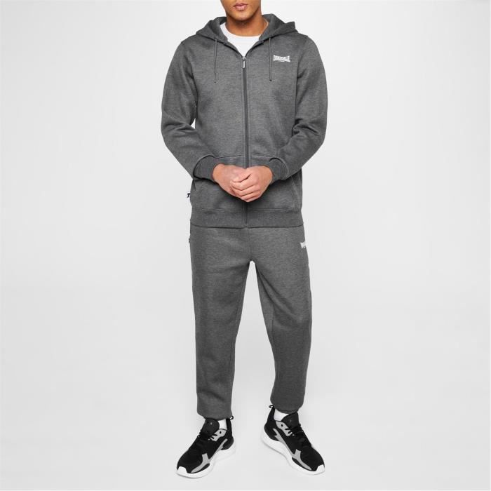 Pantalon de jogging Lonsdale Essential pour hommes Noir charbon