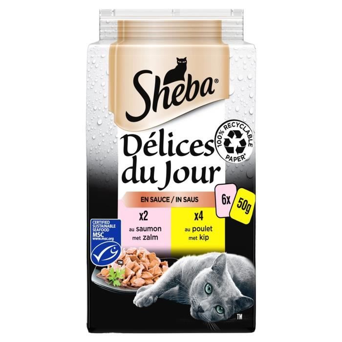 Sheba - Repas les Effilés de Poulet pour Chat - 60g