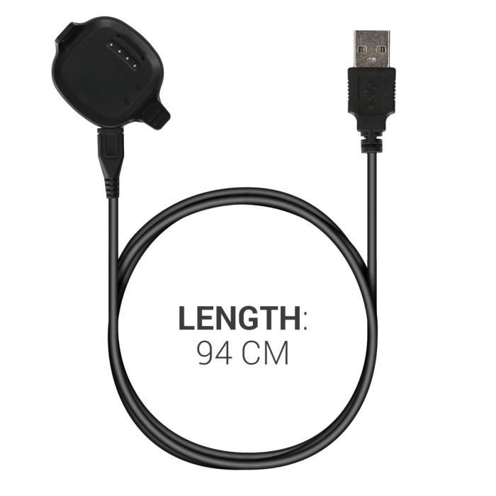 Câble De Recharge USB Pour Oppo Band Sport - Câble Remplacement Chargeur Montre Connectée Fitness Tracker (Noir, 97 Cm)