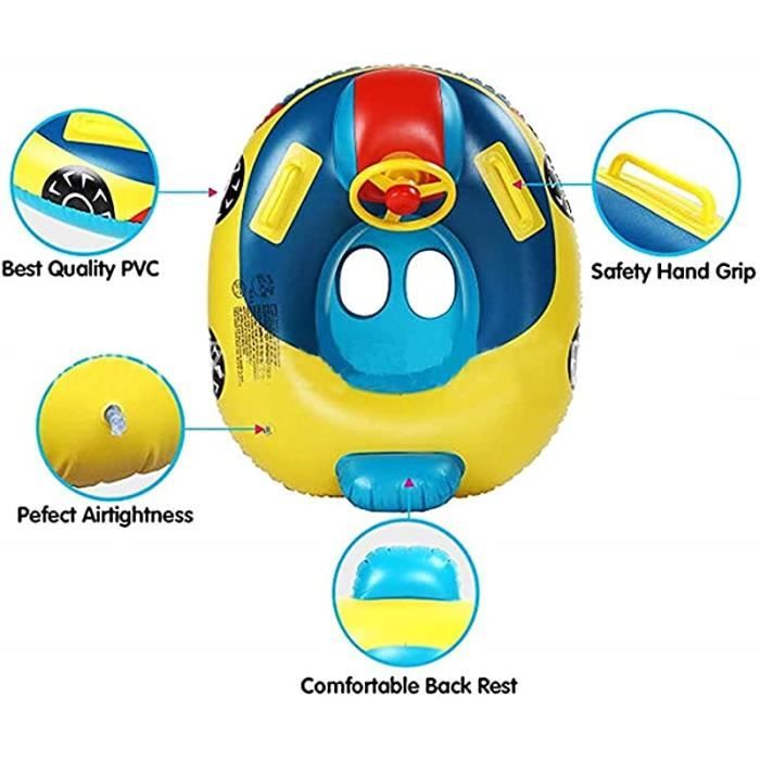 Anneau de Natation pour Bébé Bateau Gonflable pour Enfants Siège Bébé