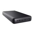 Trust Primo Batterie Externe Rapide 20000mAh, Power Bank USB-C 3A, 3 Entrées, Chargeur iPhone / iPad / Samsung - Noir-2