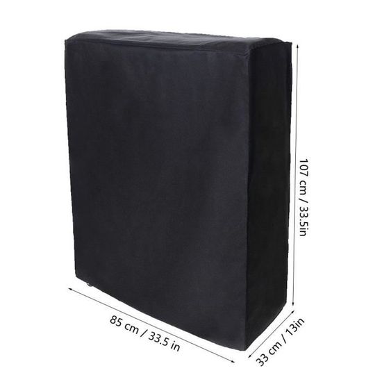 Housse De Rangement Lit Pliant Delamiya | Noir | Étanche | 99x38x114cm | Intérieur/Extérieur