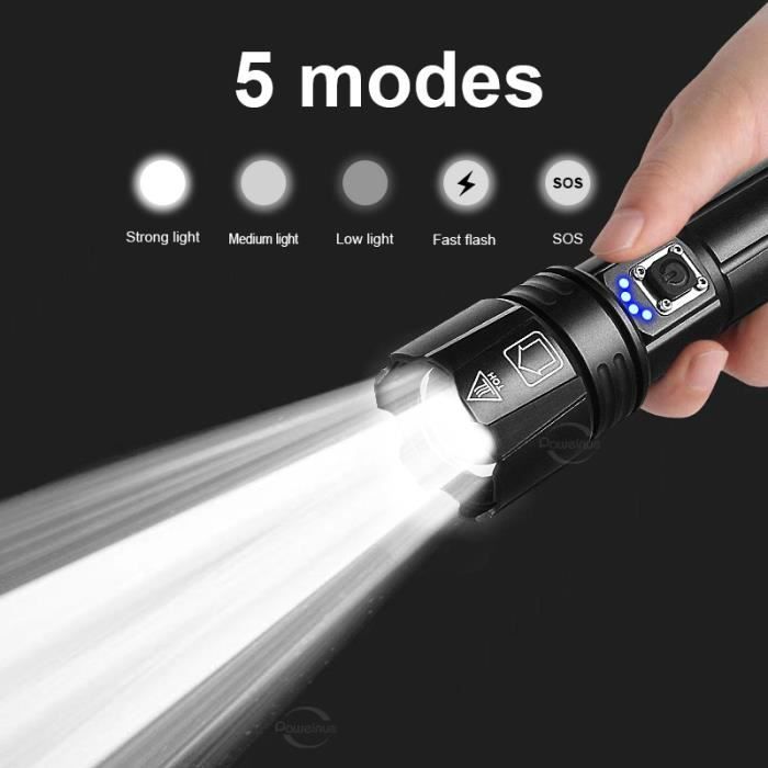 300000 lm 90.2 lampe de poche LED la plus puissante torche usb 50 lampes de  poche tactiques rechargeables 18650 ou 26650 lampe à main 70 2106084971344