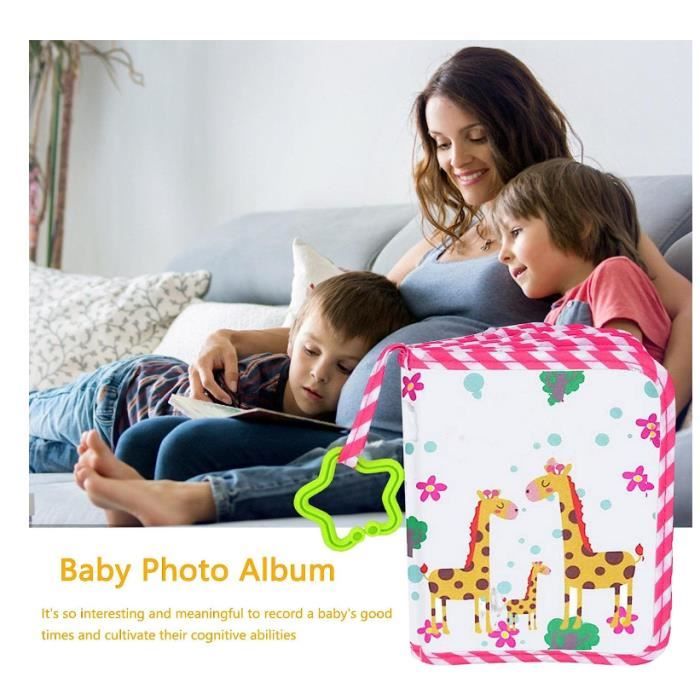 Album photo bébé Livre photo en tissu, Album photo de mémoire de première  année de famille de girafe de dessin animé en tissu doux - Cdiscount  Puériculture & Eveil bébé