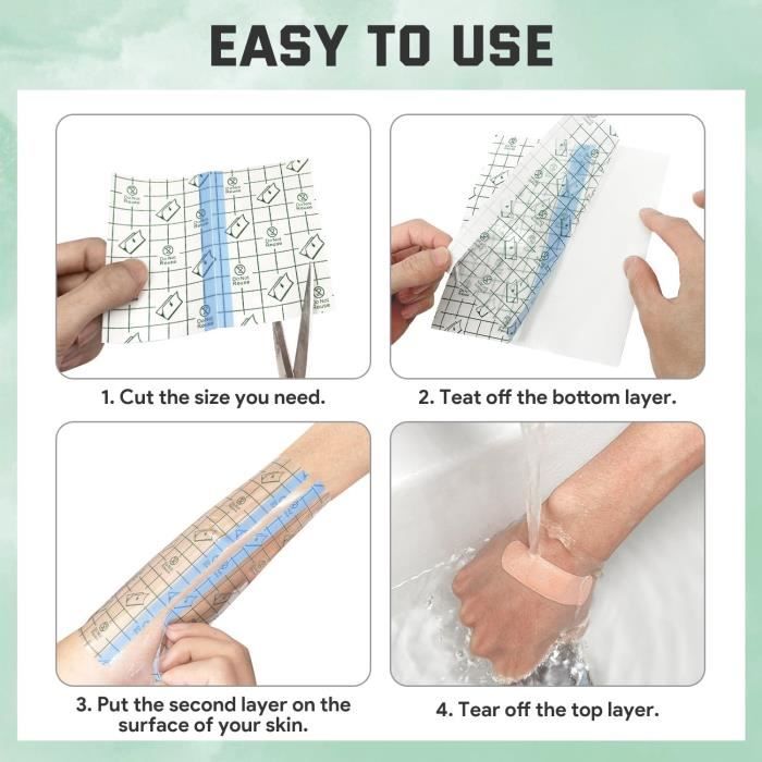 Bandage Transparent Imperméable Pour Protection Tatouage - Marque Meettikey, Neutre