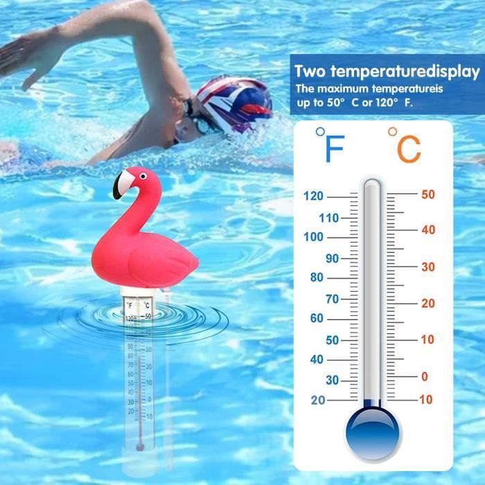 2 pièces thermomètre poisson thermomètre de piscine thermomètre