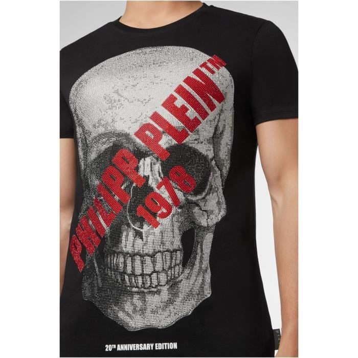 T shirt philipp plein tete deals de mort strass